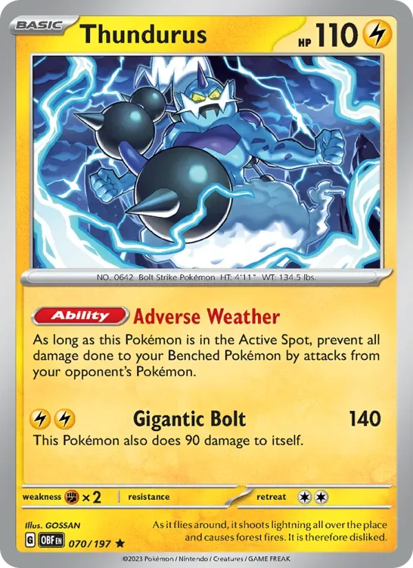 Thundurus — Obsidian Flames