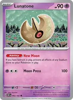 Lunatone — Obsidian Flames