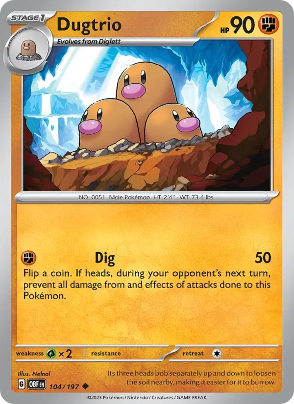 Dugtrio — Obsidian Flames