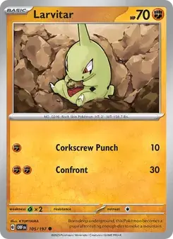 Larvitar — Obsidian Flames