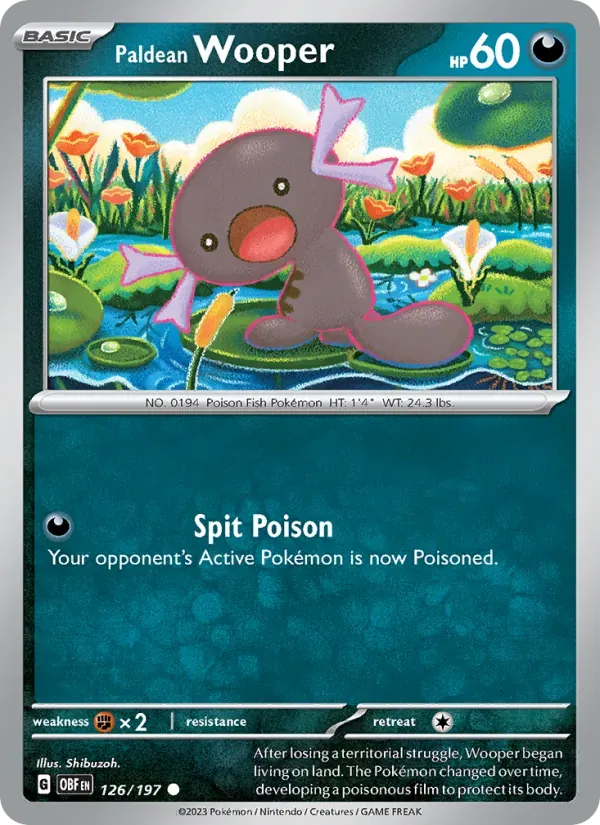 Paldean Wooper — Obsidian Flames