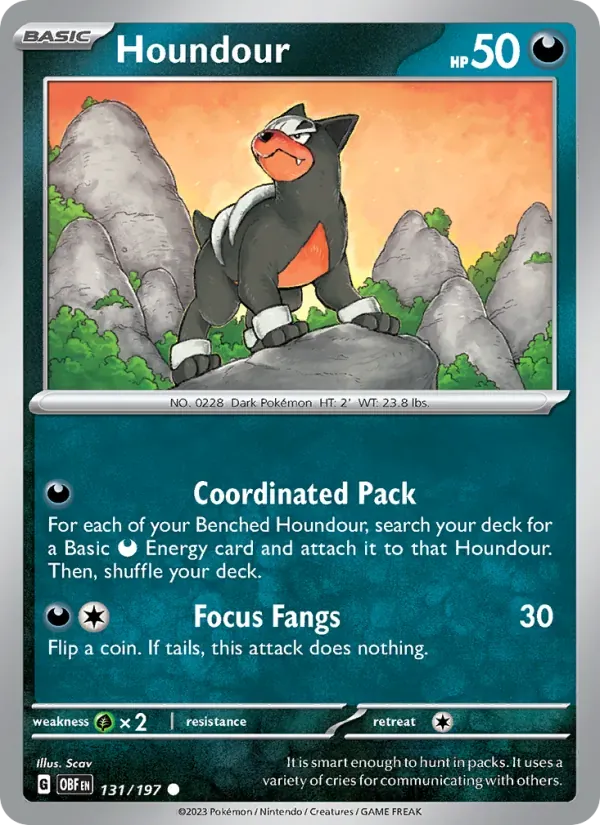 Houndour — Obsidian Flames