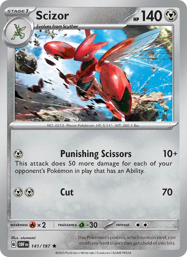 Scizor — Obsidian Flames