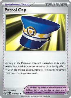 Patrol Cap — Obsidian Flames