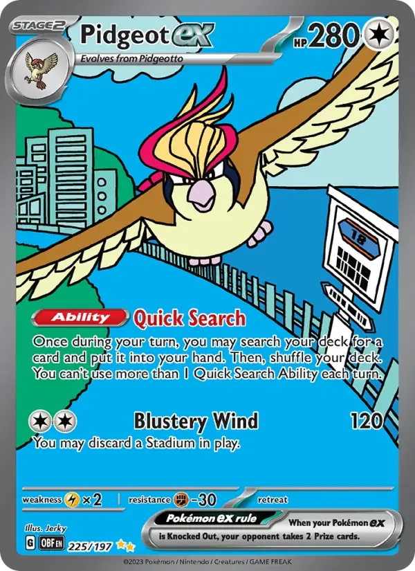 Pidgeot ex — Obsidian Flames