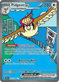 Pidgeot ex — Obsidian Flames