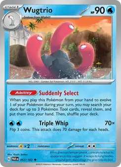 Wugtrio — Paradox Rift