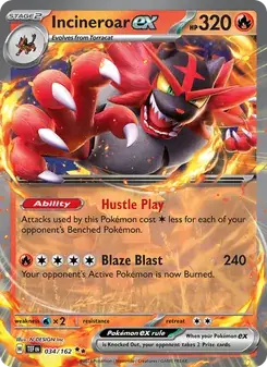 Incineroar ex — Temporal Forces