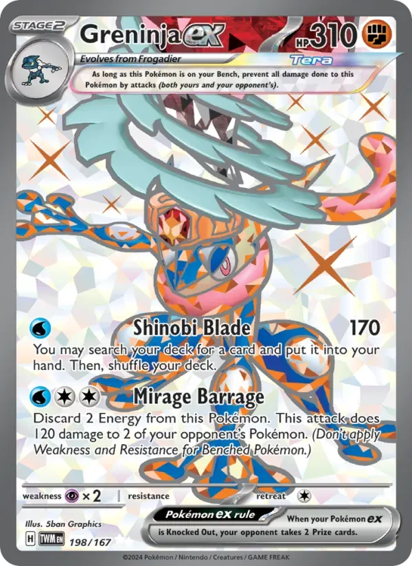 Greninja ex — Twilight Masquerade