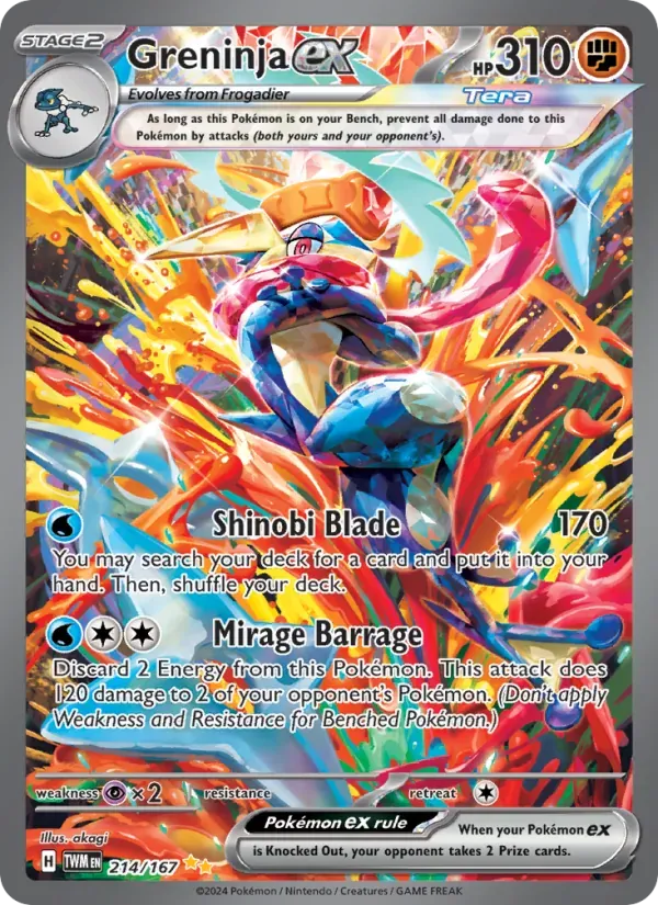 Greninja ex — Twilight Masquerade