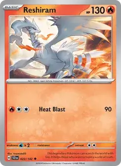 Reshiram — Stellar Crown