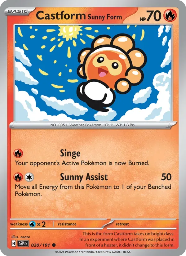 Castform Sunny Form — Surging Sparks