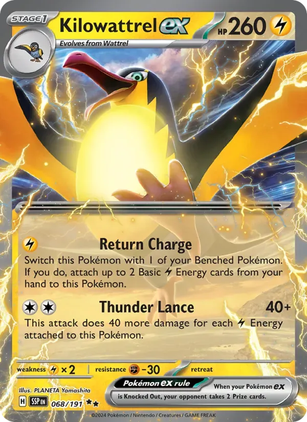 Kilowattrel ex — Surging Sparks