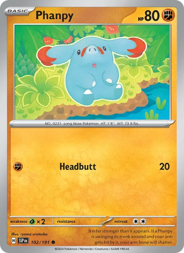 Phanpy — Surging Sparks