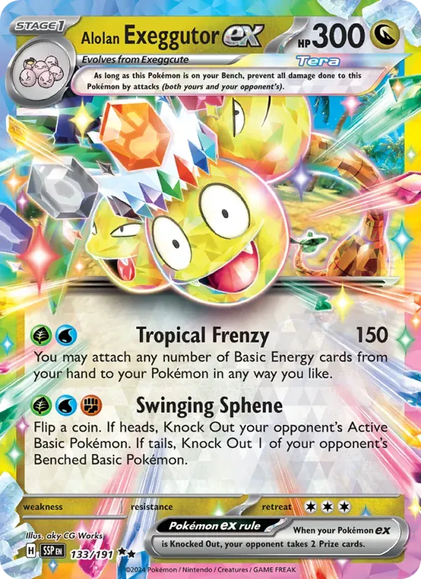 Alolan Exeggutor ex — Surging Sparks