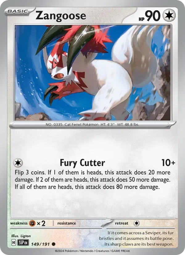 Zangoose — Surging Sparks