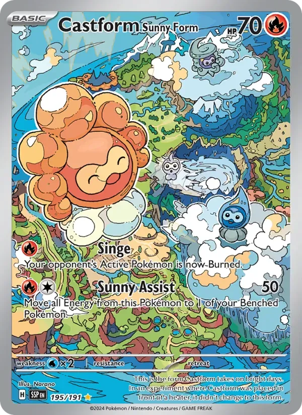 Castform Sunny Form — Surging Sparks