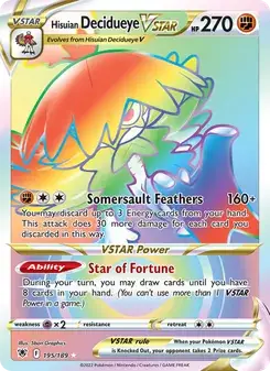 Hisuian Decidueye VSTAR — Astral Radiance