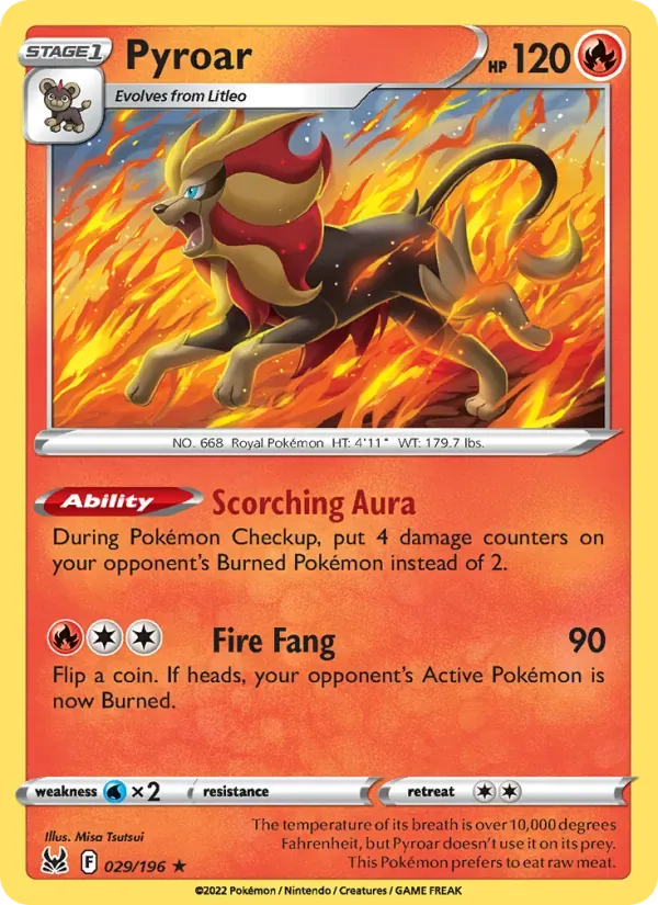 Pyroar — Lost Origin