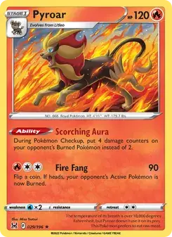 Pyroar — Lost Origin