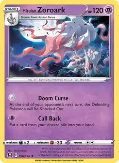Hisuian Zoroark — Lost Origin
