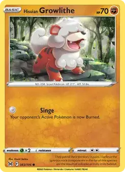 Hisuian Growlithe — Lost Origin
