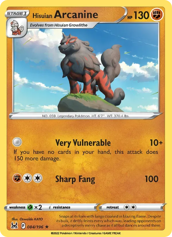 Hisuian Arcanine — Lost Origin