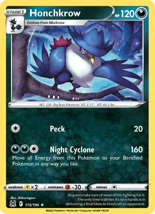 Honchkrow — Lost Origin