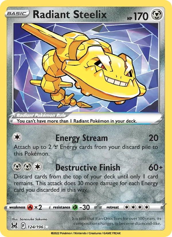 Radiant Steelix — Lost Origin