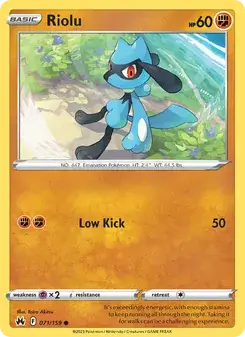 Riolu — Crown Zenith