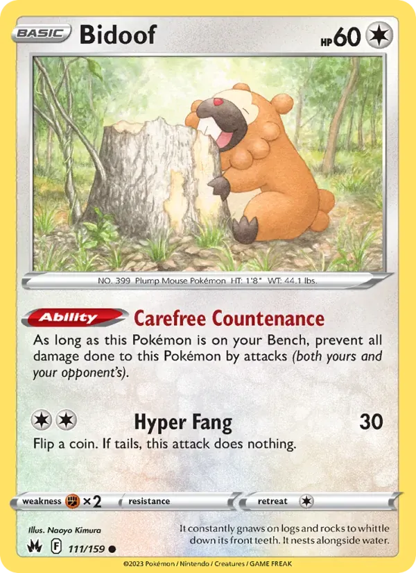 Bidoof — Crown Zenith