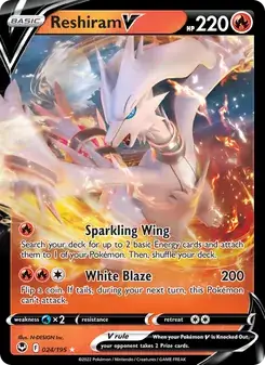 Reshiram V — Silver Tempest