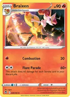Braixen — Silver Tempest