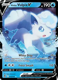 Alolan Vulpix V — Silver Tempest