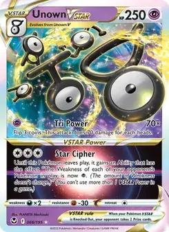 Unown VSTAR — Silver Tempest
