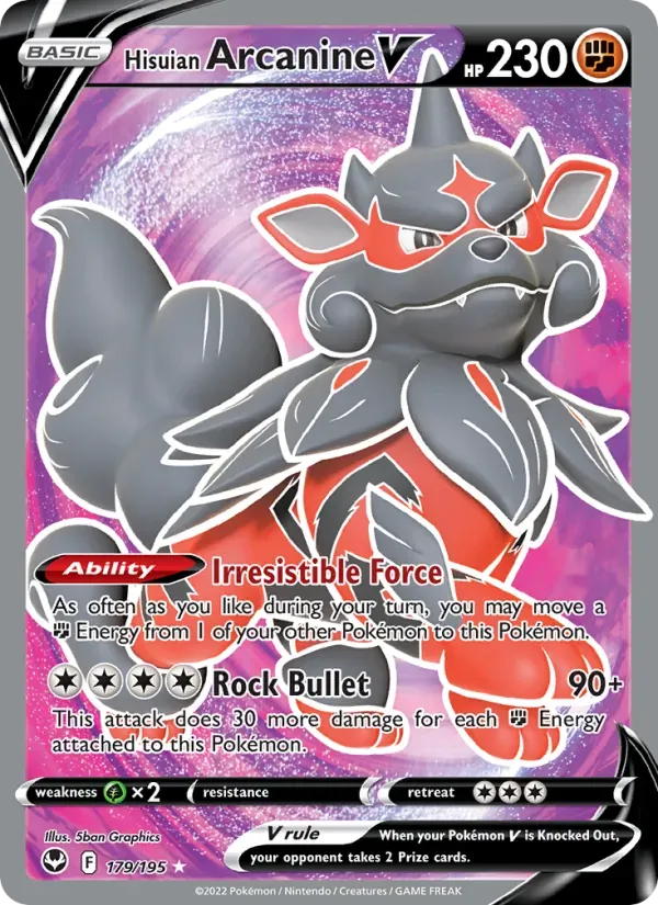 Hisuian Arcanine V — Silver Tempest
